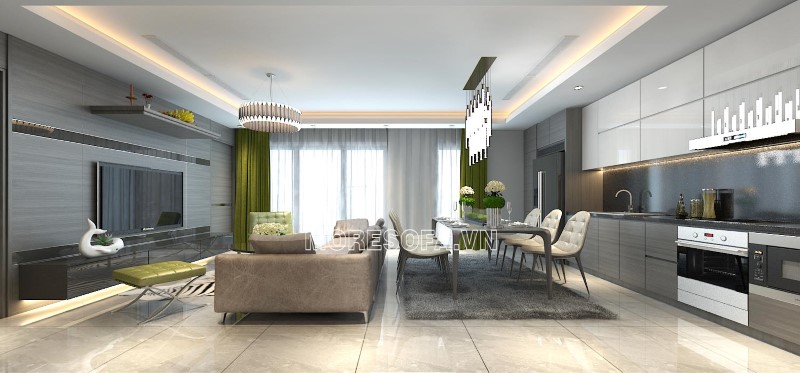 Ghế sofa góc da hiện đại cao cấp